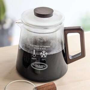 �R�[�q�[�T�[�o�[ 550ml WOODEN HANDLE POT �i �K���X �ϔM�K���X �d�q�����W�Ή� �H��@�Ή� �|�b�g �R�[�q�[ �T�[�o�[ ������� �V���v�� �e�B�[�|�b�g �X�g���C�i�[�t�� �z�b�g �A�C�X �j�y39�V