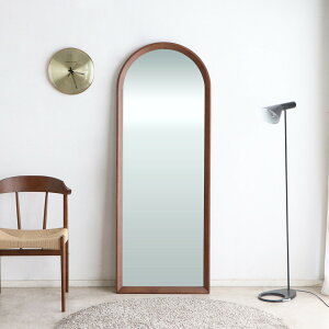 スタンドミラー 全身 60×160cm アーチ型 エフィーノ スタイルミラー ( 大型 姿見 ミラー 鏡 全身鏡 立て掛け オーク 木枠 木製フレーム 完成品 )【39ショップ】