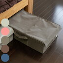収納ボックス ストレリアナチュレ ベッド下 幅39×奥行60×高さ18cm 布 折りたたみ （ 収納ケース 蓋付き 収納 インナーボックス 布製 薄型 持ち手付き おしゃれ 保管 大容量 衣類収納 冬物衣料 寝具 ソファ下 ファブリック ）【39ショップ】
