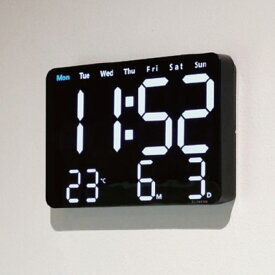 置き時計 LED デジタル時計 リモコン付き 置き掛け兼用 SLOWER ビエント （ 温度計 カレンダー USB LED時計 置き 掛け アラーム スヌーズ カウントダウン ストップウォッチ 輝度調整 曜日表示 おしゃれ ）【39ショップ】