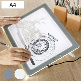 トレース台 A4 薄型LED トレビュアー A4-500 （ TREVIEWER 日本製 7段階調光 3年保証 軽量 縦置き ライトボード ACアダプター アクリル トレース 台 3段階傾斜 イラスト アニメ 漫画 マンガ 手芸 トレス台 検査台 透写台 ）【39ショップ】