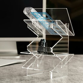 セットアップスタンド トレビュアー トレース台専用 アクリル製 TREVIEWER （ スタンド 日本製 収納 卓上 透明 クリア カスタマイズ 組合せ 3段 収納スタンド 台 アクリル おしゃれ ）【39ショップ】