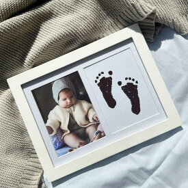 フォトフレーム Vanilla Copenhagen 手形 足形 インクキット （ フォト フレーム 写真立て 成長記録 フォトスタンド 赤ちゃん 写真フレーム 写真入れ 写真 飾る 手足 型 新生児 出産 インクレス 白 おしゃれ ）【39ショップ】