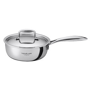 Vita Craft ソテーパン 20cm IH対応 Nシリーズ ステンレス製 ( ビタクラフト ガス火対応 フライパン 片手鍋 無水調理 鍋 蓋付き 20センチ いため鍋 ソテー鍋 無水鍋 調理鍋 なべ 余熱調理 無油調理