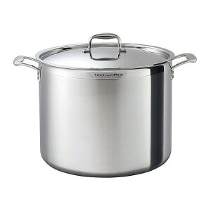 Vita Craft 寸胴鍋 40.3L IH対応 ビタクラフトプロ No.0218 業務用 両手鍋 ( ビタクラフト ガス火対応 両手なべ 深型鍋 厨房用品 厨房器具 VitaCraft Pro 鍋 蓋付き 無水調理 無油調理 40cm なべ 余熱調理