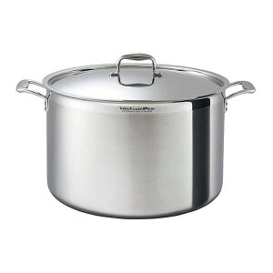 Vita Craft 半寸胴鍋 46L IH対応 ビタクラフトプロ No.0229 業務用 両手鍋 ( ビタクラフト ガス火対応 両手なべ 深型鍋 厨房用品 厨房器具 VitaCraft Pro 鍋 蓋付き 無水調理 無油調理 45cm なべ 余熱調理