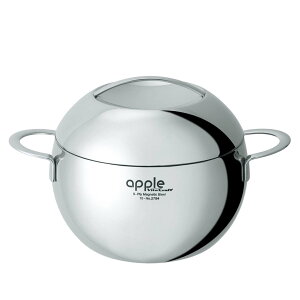 ビタクラフト 無水調理鍋 20cm 3.6L IH対応 アップル 両手鍋 ( VitaCraft apple ガス火対応 両手なべ 無水調理 無油調理 余熱調理 蓋付き 18センチ 10年保証 ステンレス製 マルチ 万能 おしゃれ 揚げ