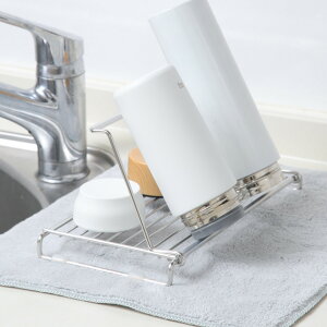 グラススタンド 水切り &kit たためる ボトルスタンド ( 水切りラック 水切りかご ボトル 水筒 スタンド 乾燥 シンク上 折りたたみ 水筒ラック 洗い物 乾かす 小物 スリム コンパクト )【39