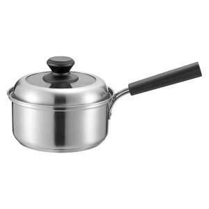 片手鍋 16cm IH対応 ローザ? アルミ圧着三層底 ( ガス火 IH 対応 片手なべ フタ付き 蓋付き 16センチ 蓋付き片手鍋 調理鍋 調理器具 ステンレス製 )【39ショップ】