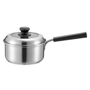 片手鍋 18cm IH対応 ローザ? アルミ圧着三層底 ( ガス火 IH 対応 片手なべ フタ付き 蓋付き 18センチ 蓋付き片手鍋 調理鍋 調理器具 ステンレス製 )【39ショップ】