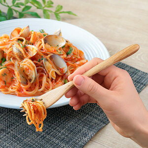 フォーク 18cm 栗の木 天然木 カトラリー ( 木製 テーブルフォーク 木 パスタ ウッドカトラリー 和食器 栗 デザートフォーク サラダ メイン ) 【39ショップ】