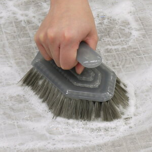 バスブラシ 風呂掃除 ブラシ 角効く 浴室用 ( ユニットバス 風呂ブラシ 掃除ブラシ 風呂用ブラシ 洗い場 床 コーナー 角 溝 壁 継ぎ目 極細毛 風呂そうじ 掃除用ブラシ 風呂洗い 浴室 バス