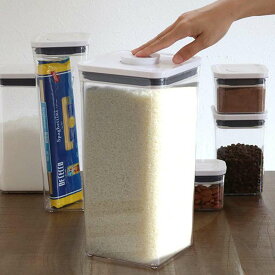 OXO オクソー ポップコンテナ2 ビッグスクエア トール 5.7L （ 保存容器 密閉 ステンレス プラスチック 密閉容器 密閉保存容器 プラスチック製保存容器 透明 調味料容器 ストッカー コンテナ スタッキング ワンプッシュ開閉 ）【39ショップ】