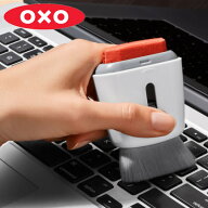 OXO オクソー キーボードクリーナー 液晶クリーナー PCクリーナー ブラシ マイクロファイバー デスク 掃…