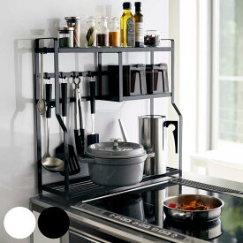 山崎実業 tower コンロサイドラック タワー （ 4903208052344 コンロ横 ラック キッチン 収納 キッチンラック スパイスラック 小物掛け コンロ横収納 キッチンスタンド 隙間収納 キッチン収納 おしゃれ ）【39ショップ】