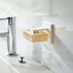 山崎実業 mist フィルムフック マグネット石鹸ホルダー ミスト ( 4903208059565 吸着 粘着 貼ってはがせる ソープホルダー 石けん 石鹸 収納 磁石 浮かせる収納 壁面 洗面台 洗面所 サニタリー バ