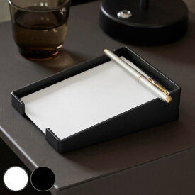 山崎実業 tower ペンが置けるメモホルダー タワー （ 4903208103282 タワーシリーズ メモホルダー 卓上 卓上メモ メモケース ペンが置ける メモ ホルダー メモ帳 ズレにくい 取り出しやすい デスク ）【39ショップ】