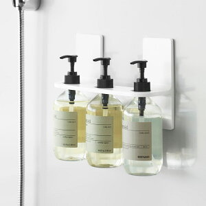 山崎実業 MIST マグネットディスペンサーホルダー ミスト 3連 ホワイト ( 4903208102827 ミストシリーズ ディスペンサーホルダー ボトルホルダー マグネット マグネットディスペンサー ホルダー