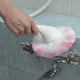 バスブラシ ユニットバスボンくん抗菌 ハンディ （ お風呂 掃除 円形ヘッド 水だけ 洗浄 石鹸カス ヌメリ ブラシ 風呂掃除 山崎産業 風呂床 風呂フタ 蛇口そうじ お風呂用 バス用品 風呂 お風呂清掃 浴室 ） 【39ショップ】