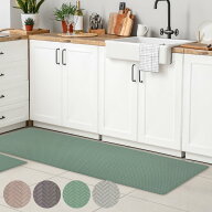 キッチンマット 脱めんどくさいお洗濯 拭けるPVCマット ズボラ ZuBora 45×120cm 45×180cm 45×240cm （…
