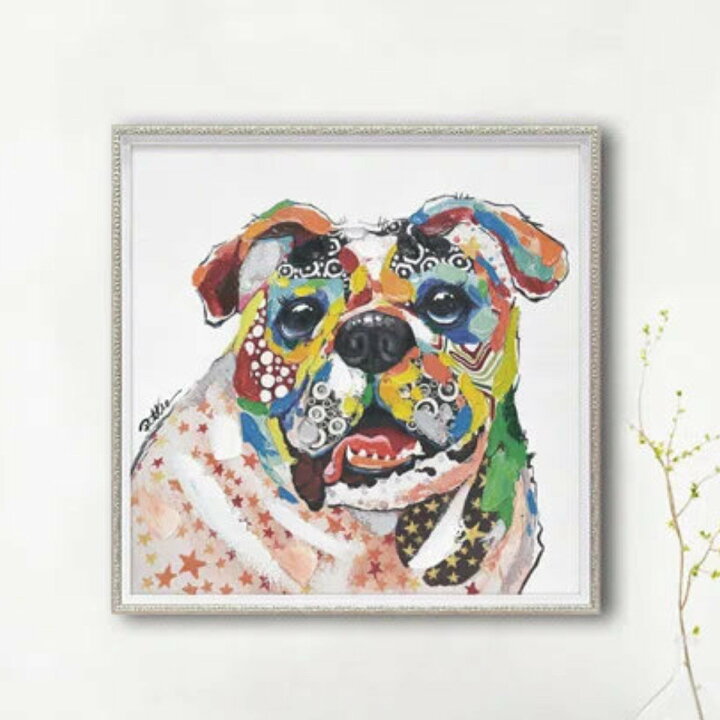 楽天市場】アートパネル オイルペイントアート 『BOSS』 63×63cm 