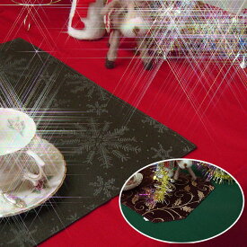 テーブルクロス　クリスマスカラー　デリシャスカラー　130×170cm クリスマスカラー撥水加工