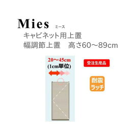 モーブル Mies ミース 幅調整 上置 高さ60～89cm【代引き不可】