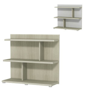 FLO �t���[�e ���[�^�C�v ���� ��90 ���s32 ����80 �z���C�g �O���[ �u���E�� �I�[�v�� �V�F���t ���b�N �w�� ���ώd�グ FLO8090