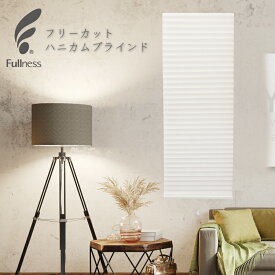 フリーカット ハニカム遮光 ブラインド 幅詰め簡単 突っ張りタイプ 夏は断熱 冬は保温 ホワイト