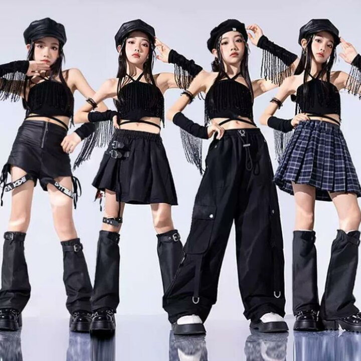 楽天市場】女の子ジャズダンス衣装 黒系 グラデーション ヒップホップ 