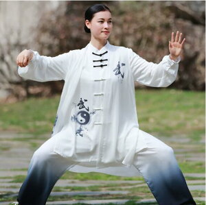武術演出服 太極拳 衣装 上下3点セット メンズ レディース 太極拳ウェア 太極拳 服 長袖 演武 表演服 練習着 朝練 気功 カンフー衣装 太極拳 トップス パンツ 春 夏 秋 ゆったりタイプ ベスト