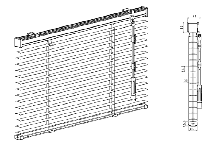 楽天市場】ブラインド カーテンレール 取付可 窓回り お買得 アルミ