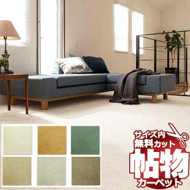 【ポイント最大29倍・送料無料】カーペット 激安 通販 1cm刻み カット無料 アスワン Wall to Wall CARPET！ラグ マット(横240×縦240cm)テープ加工品 DOL-25