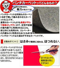【送料無料】ニードルパンチパンチングカーペットはさみで切れる簡単施工耐久性・耐摩擦性抜群リックパンチ(スタンダード)巾91cm