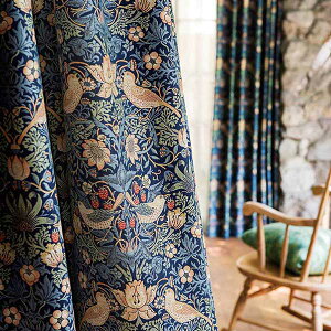 yő|Cg28{{N[|zJ[e I[_[J[e {`̕ցA쓇ZR Morris Design Studio Strawberry Thief / C`Sh{E MM5921`5924 X^_[hD 1.5{q_ 556cm