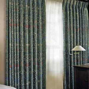 �y�ő�|�C���g28�{�{�N�[�|���z�J�[�e�� �����I�[�_�[�J�[�e�� �{����`�̕��ցA�쓇�Z���R�� Morris Design Studio Blackthorn / �u���b�N�\�[�� MM5948 �X�^���_�[�h�D�� ��2�{�q�_ ��210cm×��120cm��