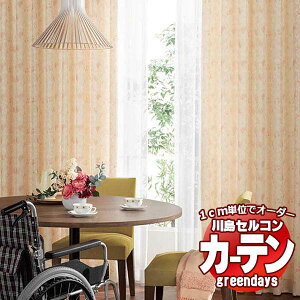 川島織物セルコン コントラクトカーテン greendays ラキオ / GD1024〜1026 スタンダード タテ 1.5倍ヒダ 幅800x高さ200cmまで