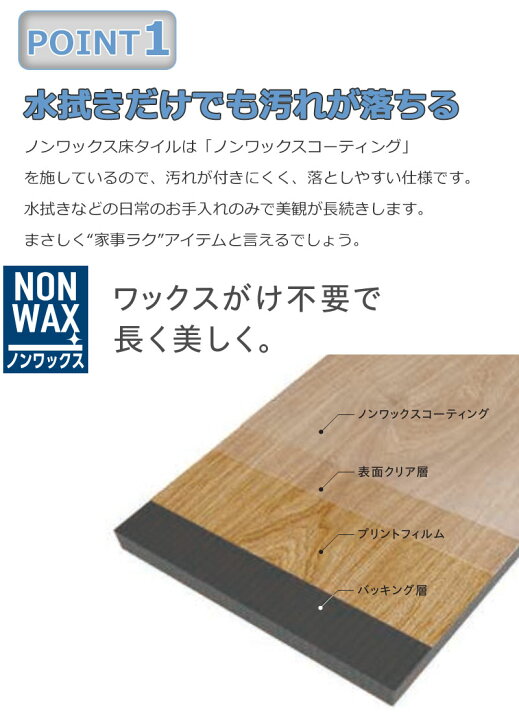 楽天市場】リリカラ フロアタイル エルワイタイル WOOD ホワイトパイン 