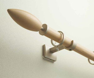 装飾 カーテンレール メタルパーツと天然木が作るスマートなデザイン ウッディレジオス25 ネクスティダブル A・B・Cセット 2.10m