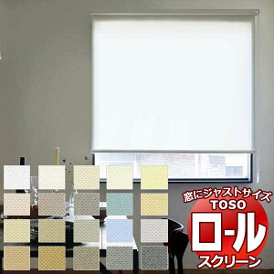 【ポイント最大22倍・送料無料】ロールスクリーン!トーソー ロールカーテン PLAN プレーン ルノファブ TR-4021〜4040 TR-4421〜4440