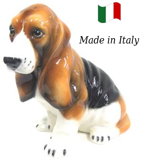 イタリア製の陶器でできたアニマルシリーズです イタリアならではの繊細な技術をお楽しみ下さい お部屋がにぎやかになります パセット 置物 オブジェ 全店販売中 h6-40 雑貨 イヌ 人気大割引 送料無料 陶器 犬 動物 イタリア