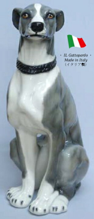 楽天市場】グレーハウンド 置物 オブジェ h6-74gr 【送料無料 