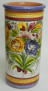 傘立て 陶器 スリム イル ポンテ イタリア製 【送料無料】 96764 玄関収納 おしゃれ かさたて 傘たて 傘立 完成品 il ponte