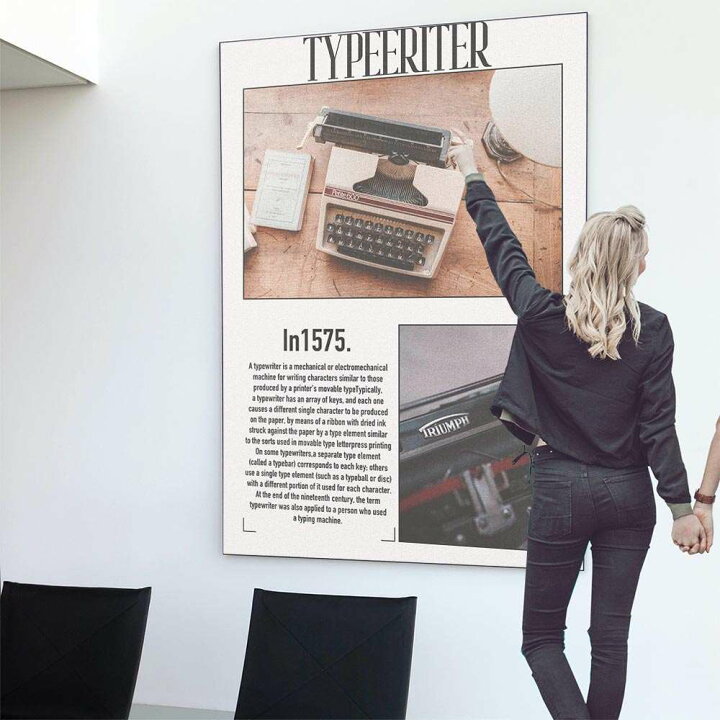 楽天市場 ポスター 特大 A0サイズ 約84x118cm 選べる用紙 大きさ 大きい 特注 ポスター インテリア おしゃれ 巨大 ビッグ 壁紙 インパクト フォト レトロ 英字新聞 タイプライター アンティーク アメリカン カフェ 韓国 新聞 手紙 インテリア ファッションポスター