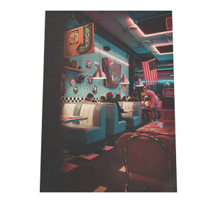 アートプリント ポスター インテリア おしゃれ ダイナー アメリカン USA ネオン サイバー アメコミ レトロ a0 a1 a2 a3 a4 b0 b1 b2 b3 b4 特大 大きい 小さい 縦【fg-poster-475】