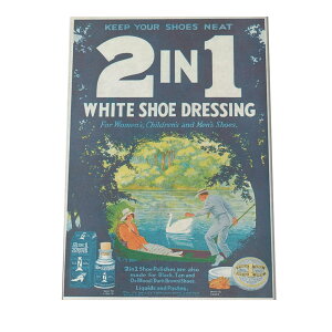 �Â����g�� �|�X�^�[ ���}�X�^�[ ���v���J �y�I�ׂ�S�T�C�Y���p���z 2in1 White Shoe Dressing (1919)�ybn-poster-603�z