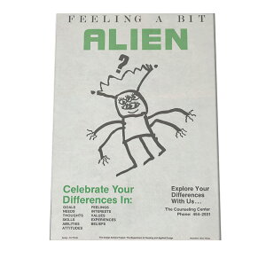 �Â����g�� �|�X�^�[ ���}�X�^�[ ���v���J �y�I�ׂ�S�T�C�Y���p���z Feeling a bit alien, celebrate your differences in�c (1983)�ybn-poster-626�z