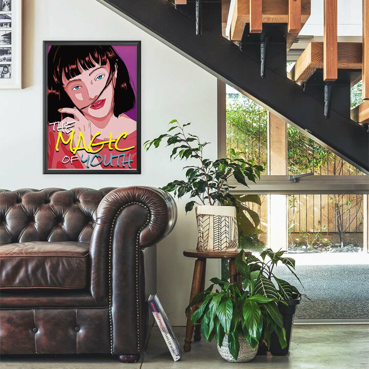 楽天市場 ポスター サイズ 約21x30cm 選べる用紙 大きさ インテリア 人気イラストレーター Chao オリジナルポスター インテリア オシャレ ファッション ポスター フォト イラスト レトロ 可愛い 絵 絵画 インテリア ファッションポスター