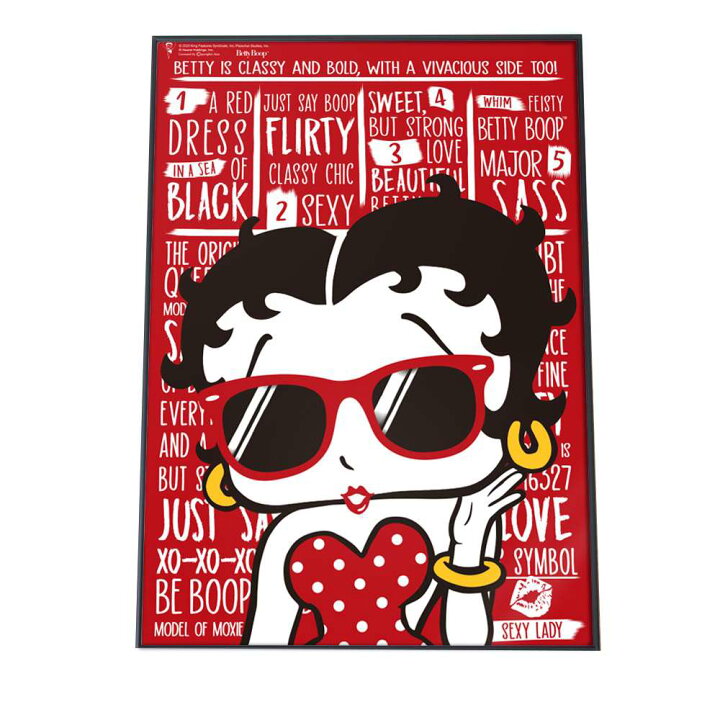 楽天市場 ポスター サイズ 約42x59cm 選べる用紙 大きさ Betty Boop ベティー ブープ 選べる用紙 大きさ 正規品 ベティーちゃん ポスター キャラクター アニメ 映画 アメリカ コミック 漫画 ベティ ダイナー 北欧 シンプル インテリア ファッションポスター