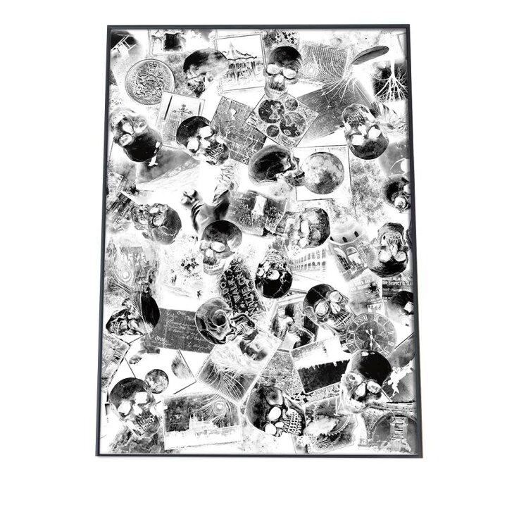 楽天市場 ポスター A3サイズ 約30x42cm 選べる用紙 大きさ インテリア オシャレ ファッション ポスター フォト アート モダン シンプル お洒落 おしゃれ 骸骨 ドクロ スカル ペイント 白 黒 ホラー ヴィンテージ レトロ モノトーン 女性 絵 顔 セクシー 外国人 ガール